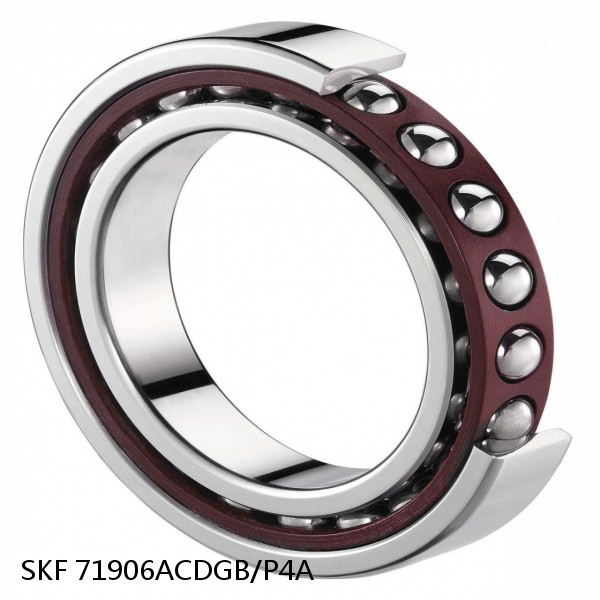 71906ACDGB/P4A SKF Super Precision,Super Precision Bearings,Super Precision Angular Contact,71900 Series,25 Degree Contact Angle